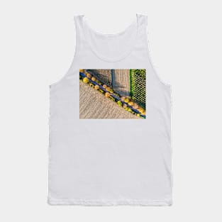 Aerial view of autumn country road Tank Top